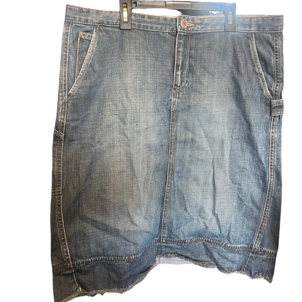 Banana Republic Blue Denim Midi Skirt